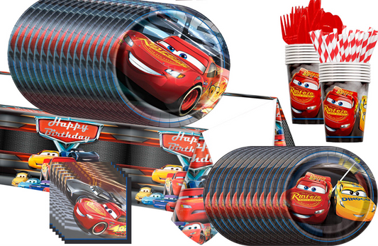Cars McQueen party decorations set-table decor.