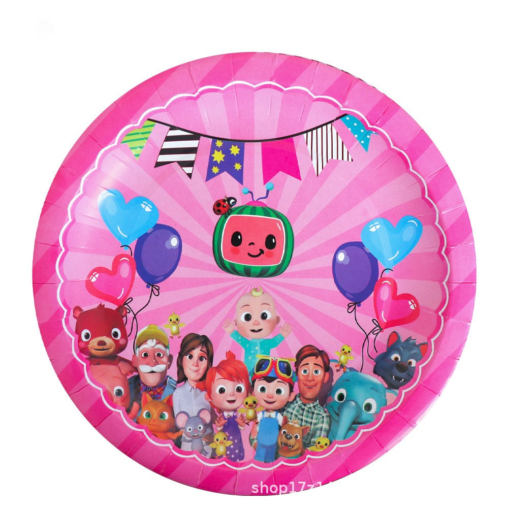 Cocomelon Party Supplies | Complete Decoration Set for 10 or 20 Guests.