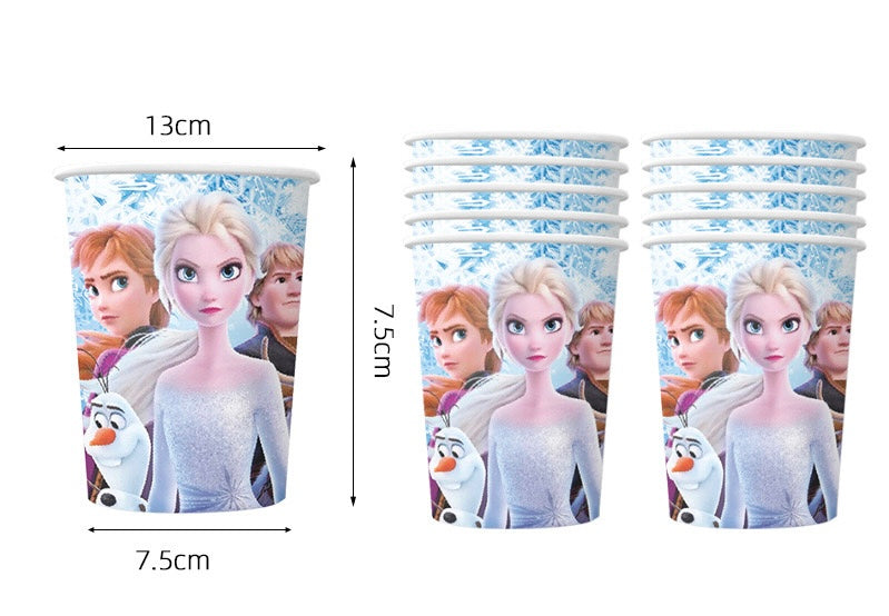 Frozen Party Supplies | Complete Decoration Set for 10 or 20 Guests.