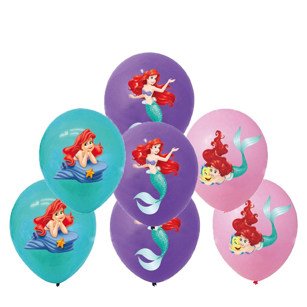 Ariel Party Supplies | Complete Decoration Set for 10 or 20 Guests.