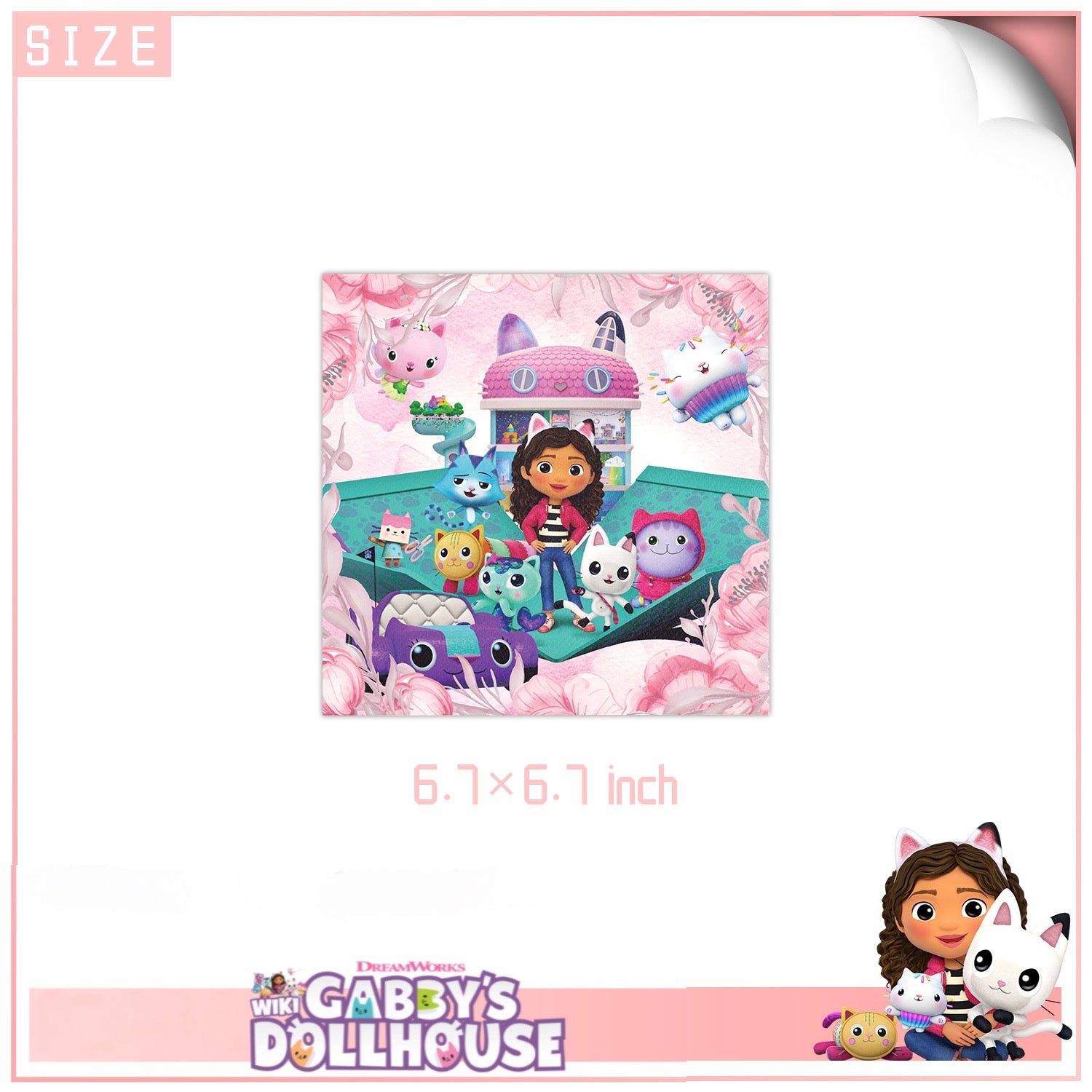 Gabby’s dollhouse Party Supplies | Complete Decoration Set for 10 or 20 Guests.