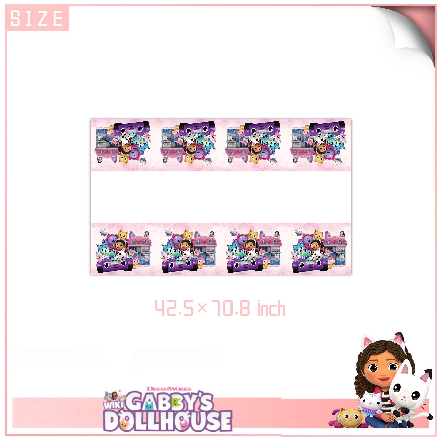 Gabby’s dollhouse Party Supplies | Complete Decoration Set for 10 or 20 Guests.