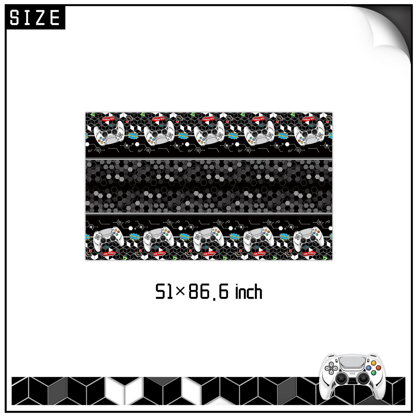 Gamer Party Supplies | Complete Decoration Set for 10 or 20 Guests.