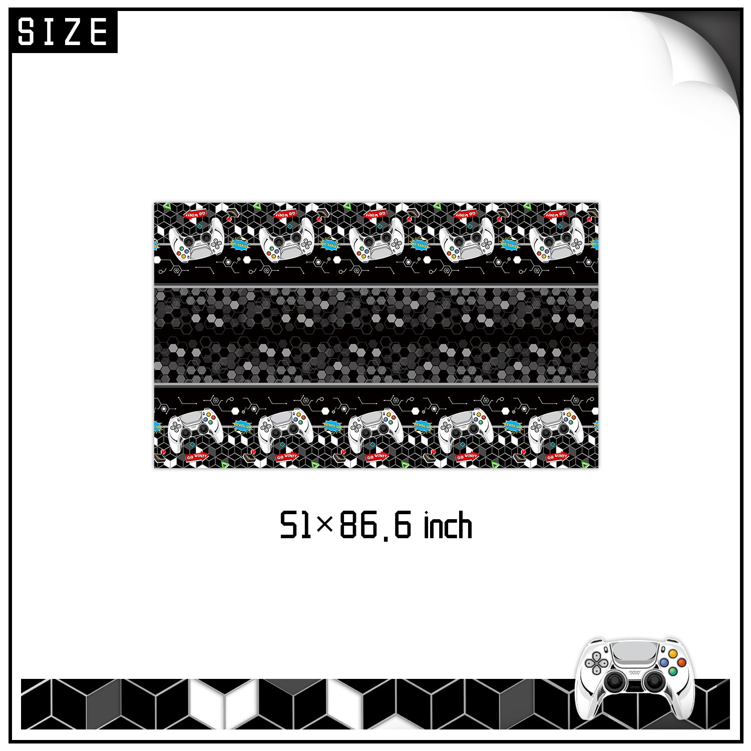 Gamer Party Supplies | Complete Decoration Set for 10 or 20 Guests.