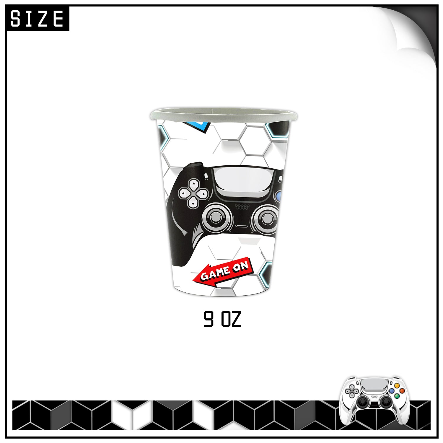 Gamer Party Supplies | Complete Decoration Set for 10 or 20 Guests.