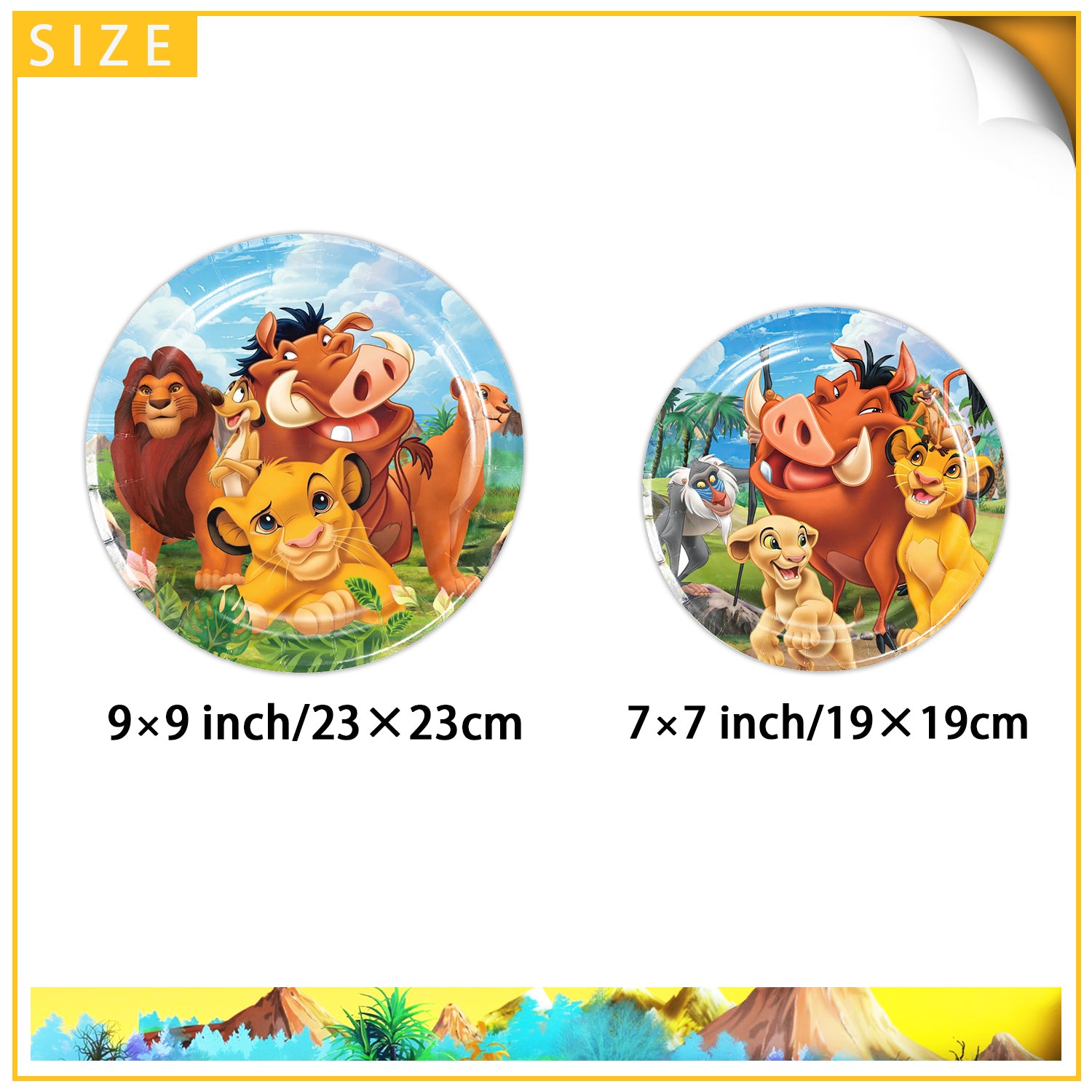 Lion King Party Supplies | Complete Decoration Set for 10 or 20 Guests.