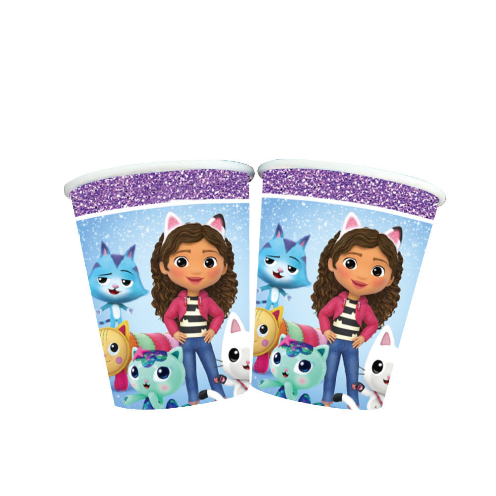 Gabby’s Dollhouse Birthday Party Set – Complete Table Decor Kit.