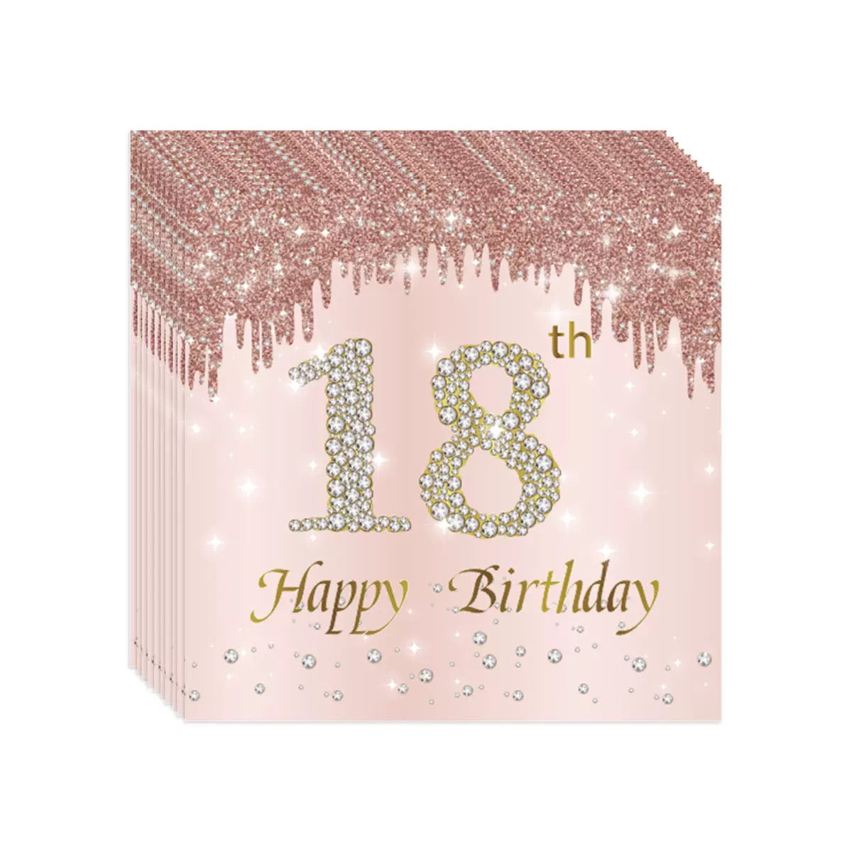 18th Birthday Celebration Party Set – Complete Table Decor Kit.