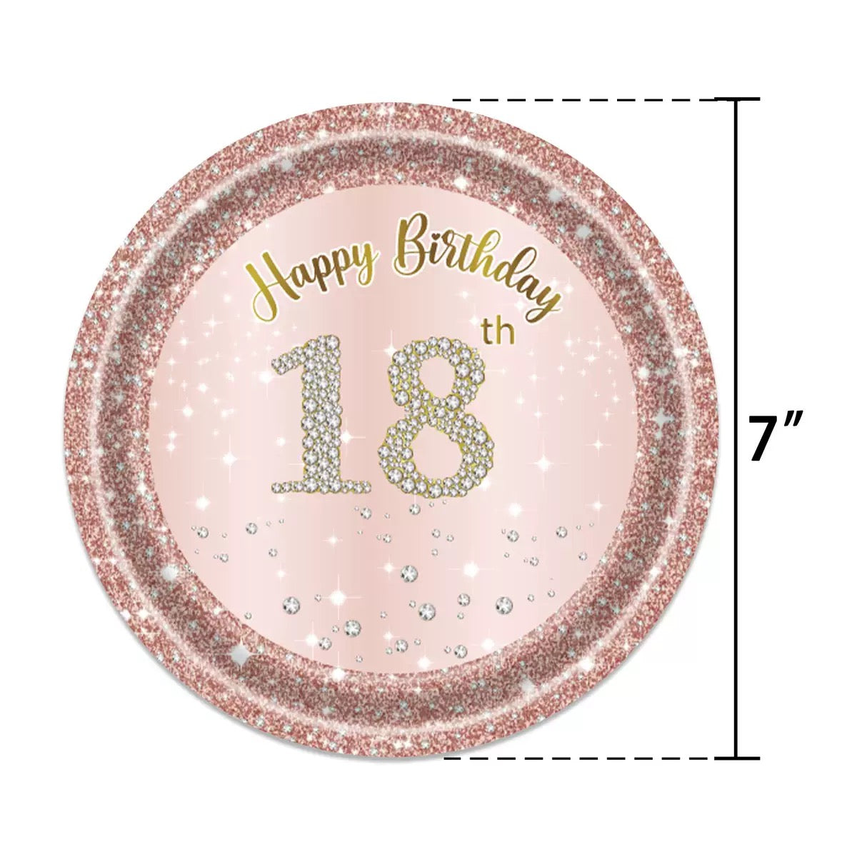 18th Birthday Celebration Party Set – Complete Table Decor Kit.