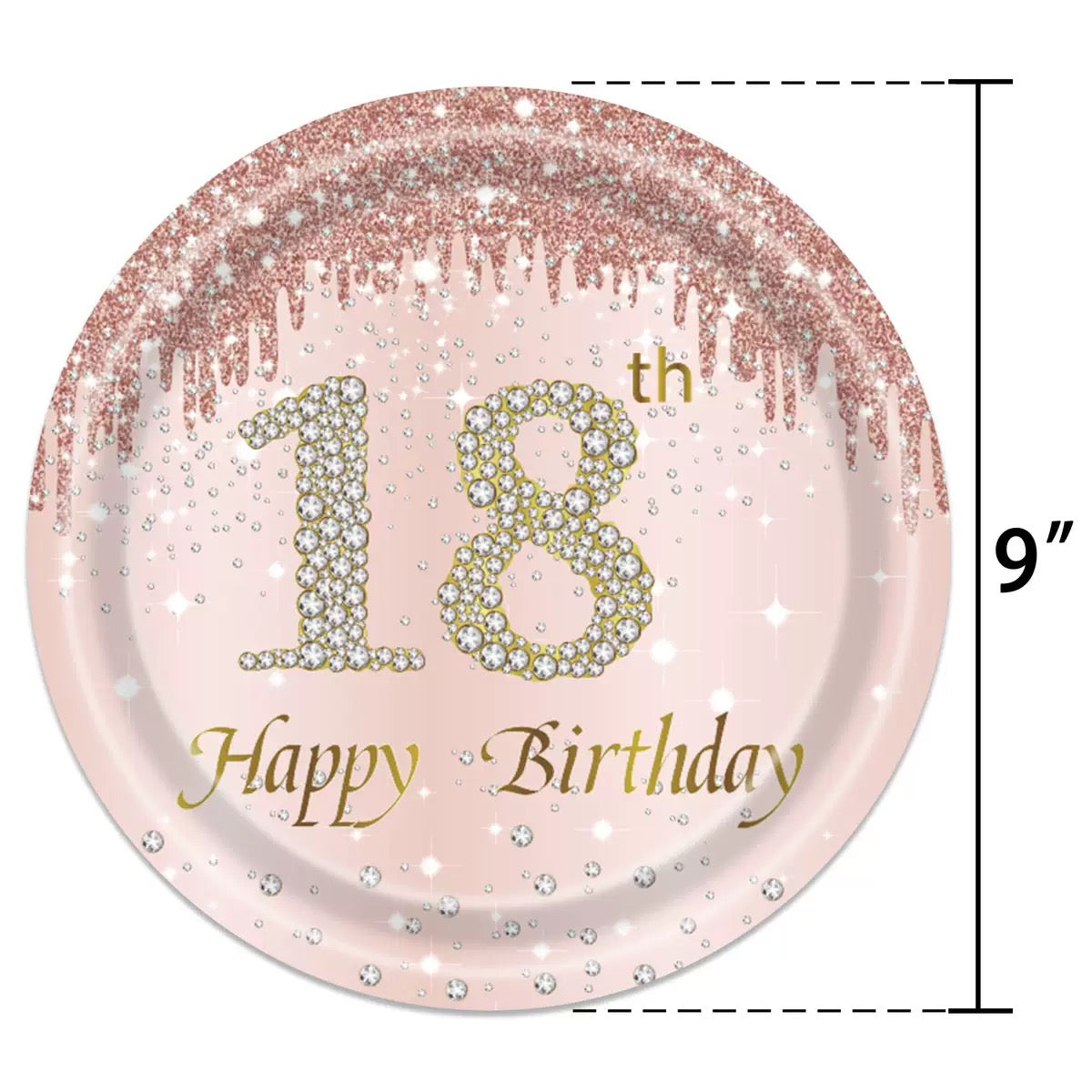 18th Birthday Celebration Party Set – Complete Table Decor Kit.