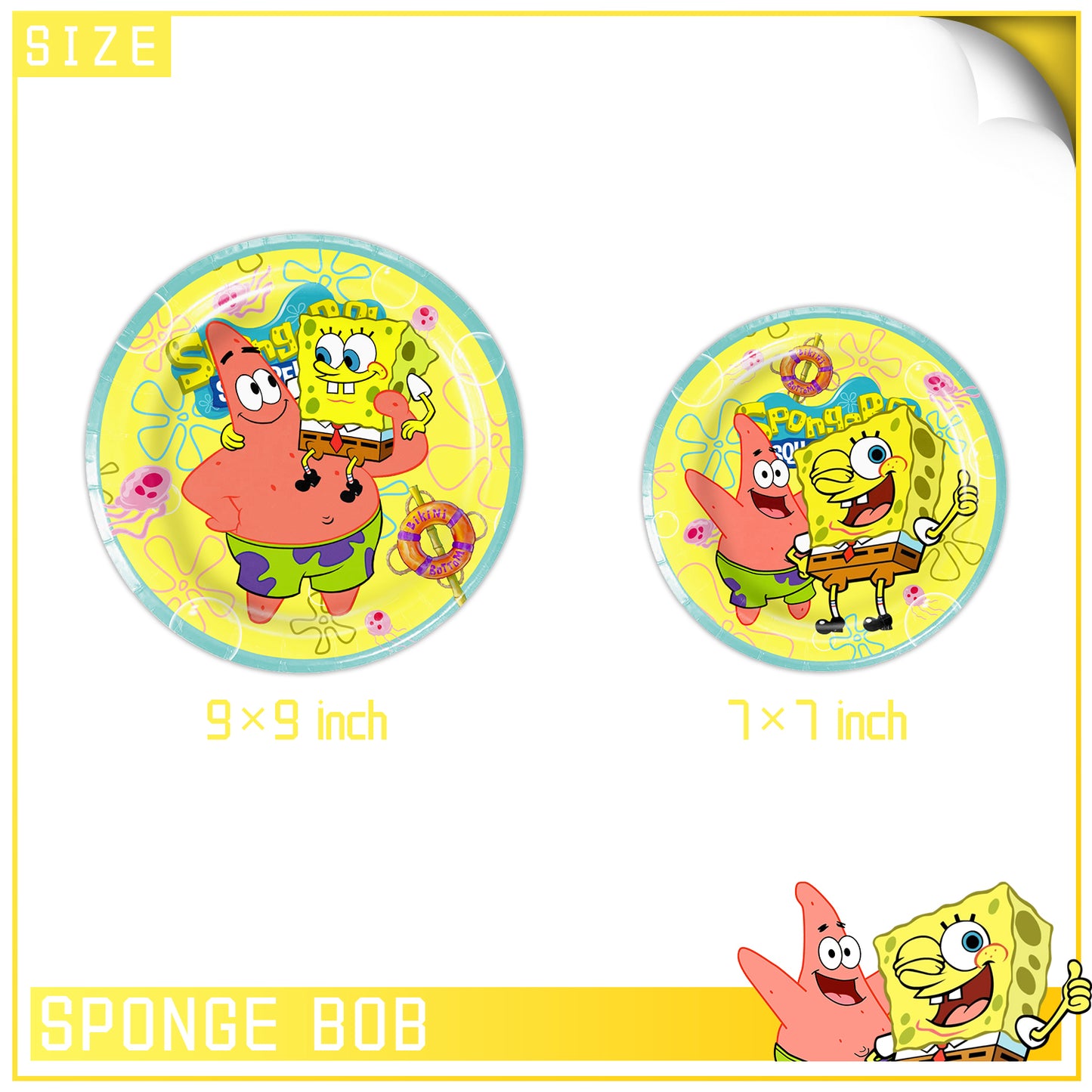 SpongeBob SquarePants Birthday Party Set – Complete Table Decor Kit.