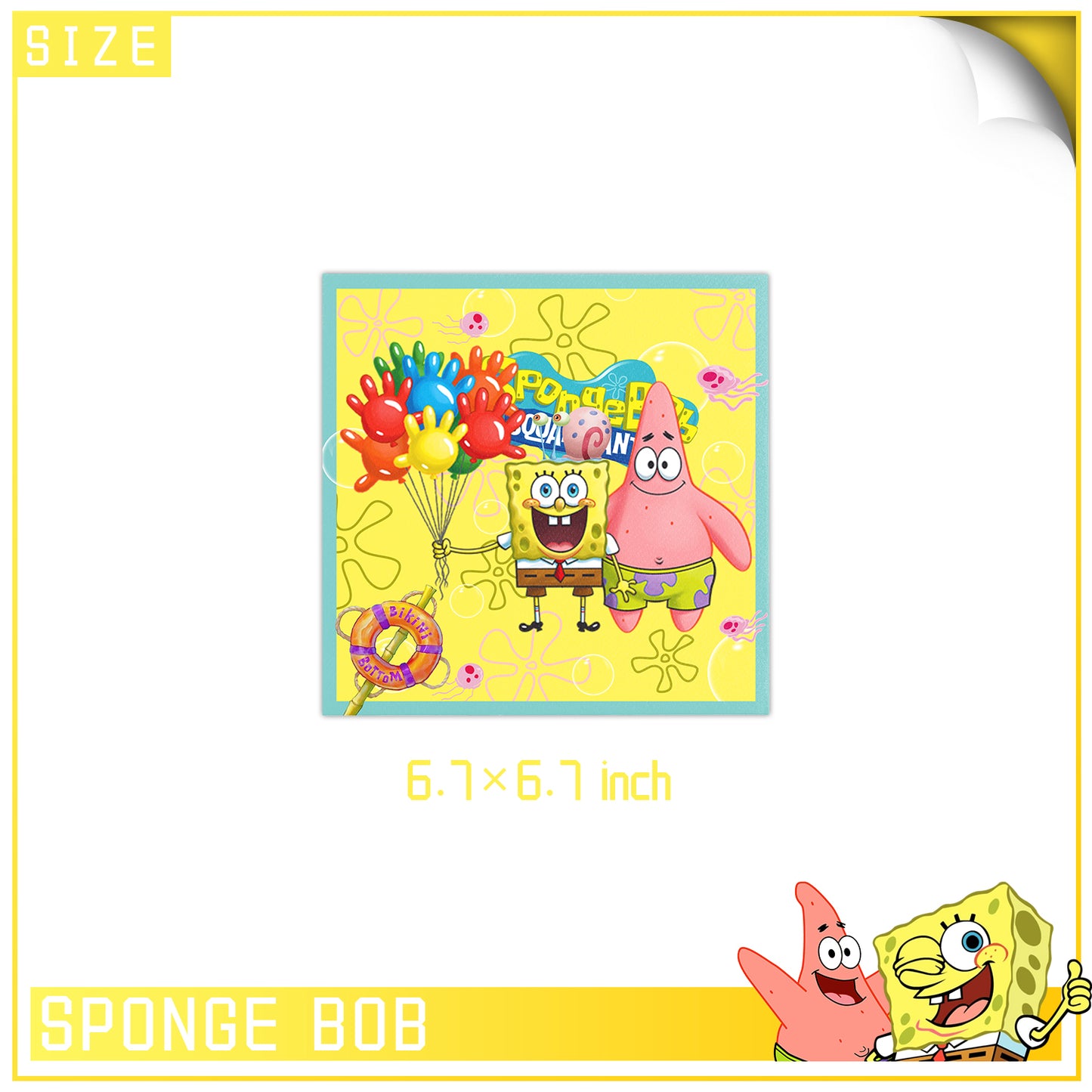 SpongeBob SquarePants Birthday Party Set – Complete Table Decor Kit.