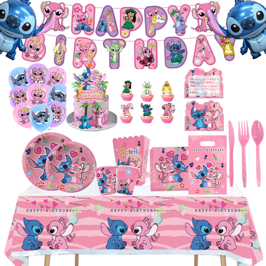 Stitch Party Supplies | Complete Decoration Set for 10 or 20 Guests.
