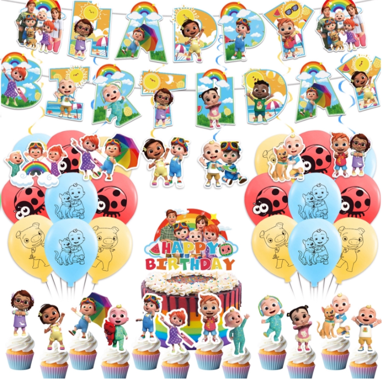 Cocomelon Birthday party set.