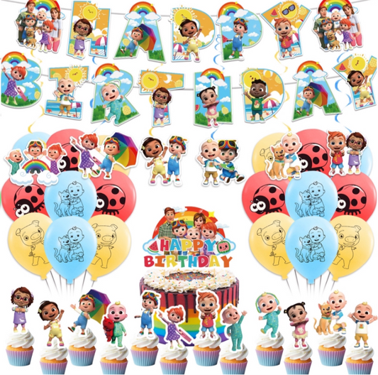 Cocomelon Birthday party set.