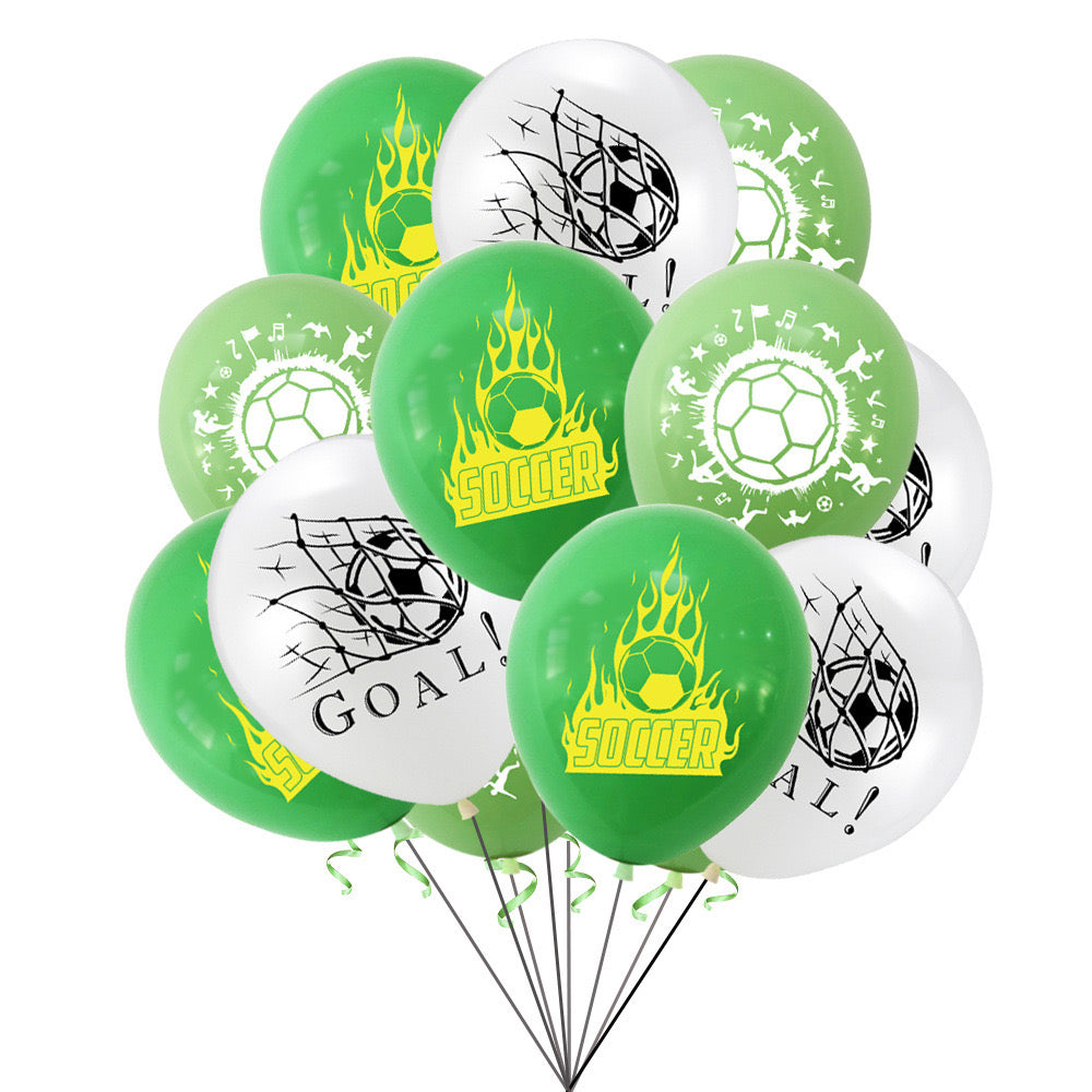 Football green Birthday Party Decorations – Complete Decoration Set.