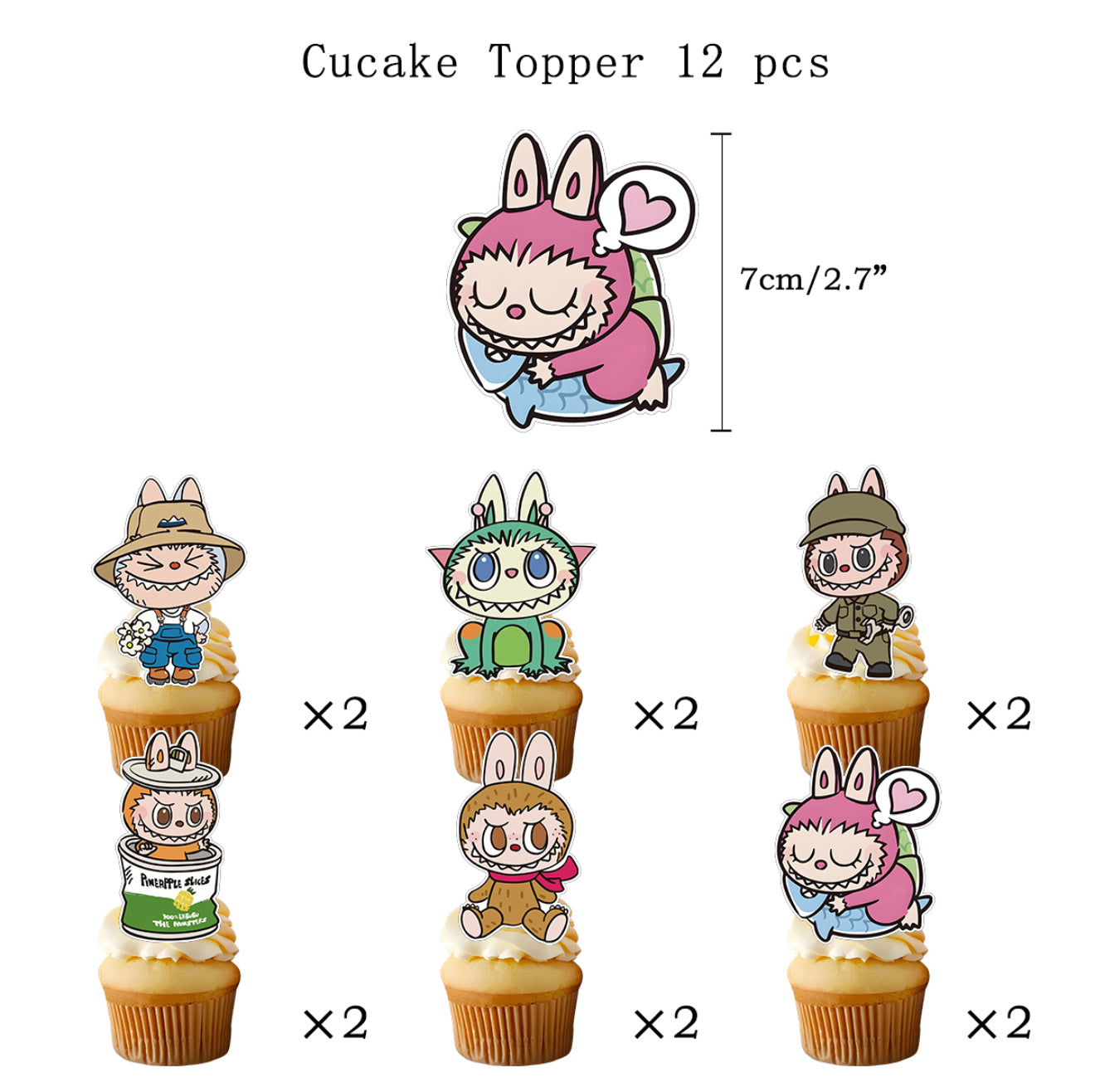 Labubu 01 Birthday Party Decorations – Complete Decoration Set.