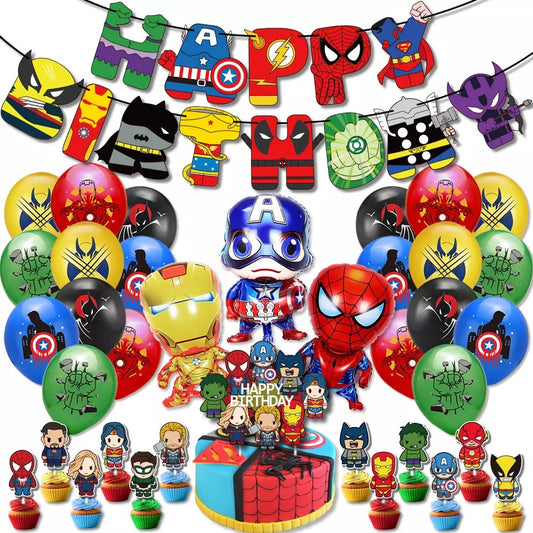 The Big Superheroes Birthday party set
