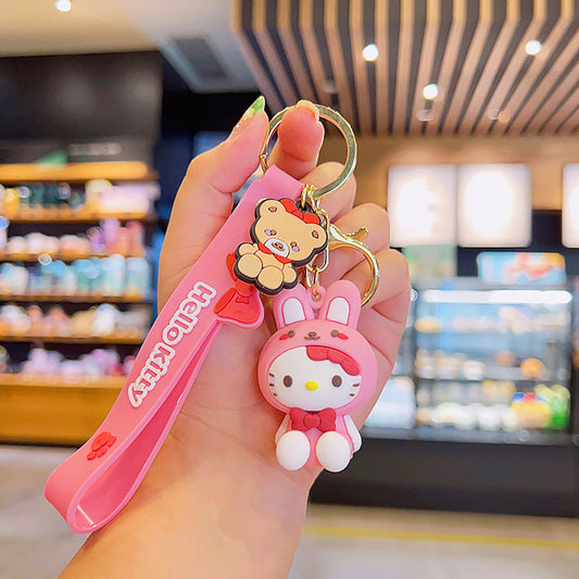 Sakura Pink Bunny Schlüsselanhänger