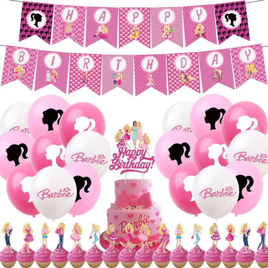 Barbie Birthday party set