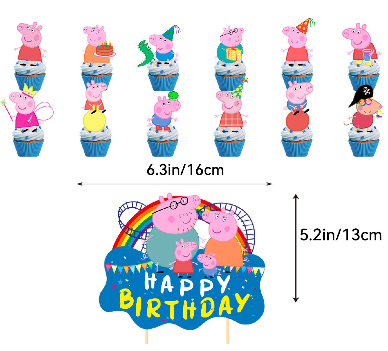 Pepa Pig Birthday party set.