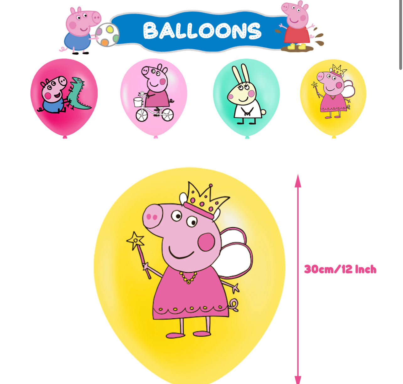Pepa Pig Birthday party set.
