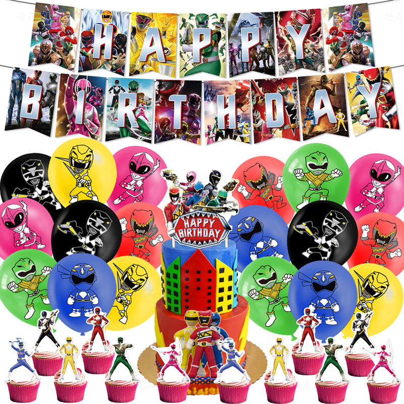 Power Rangers Birthday party set.