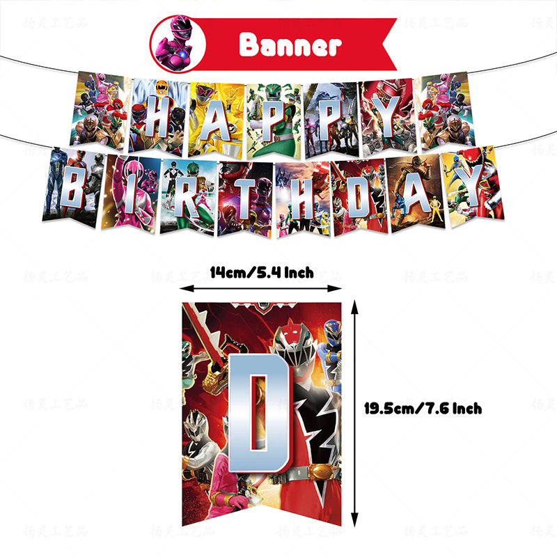 Power Rangers Birthday party set.