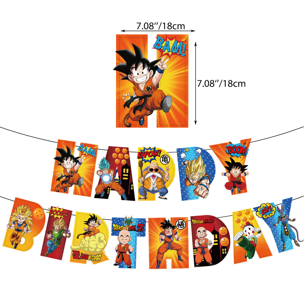 Dragon Ball Birthday party set.