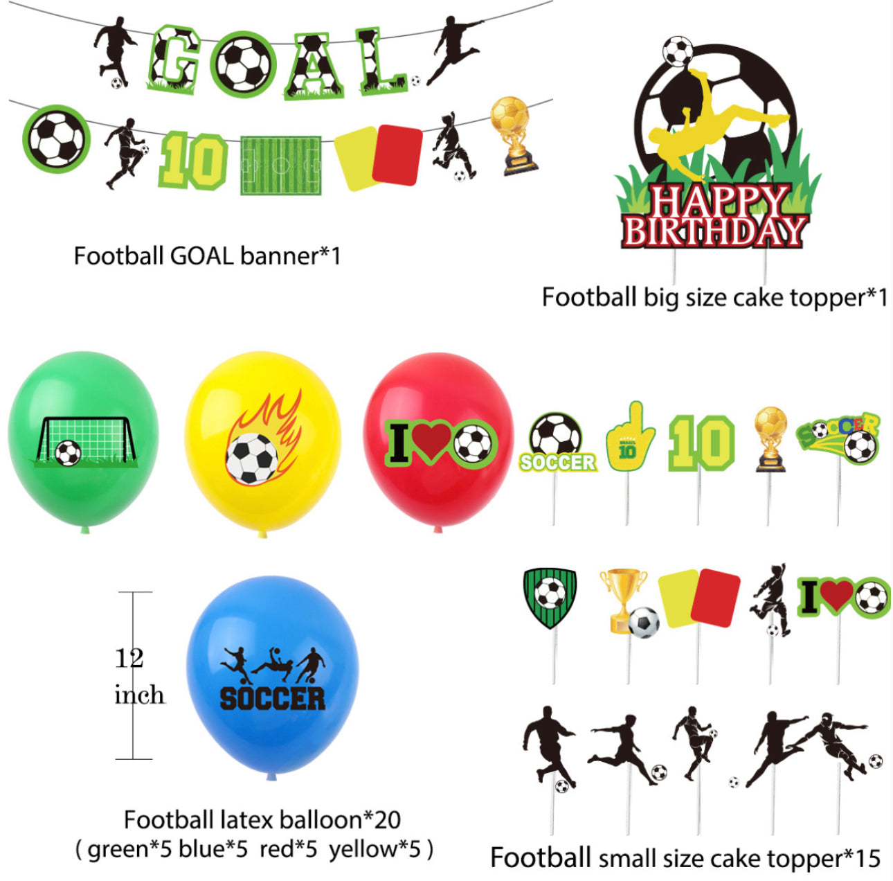 Football Birthday party set.