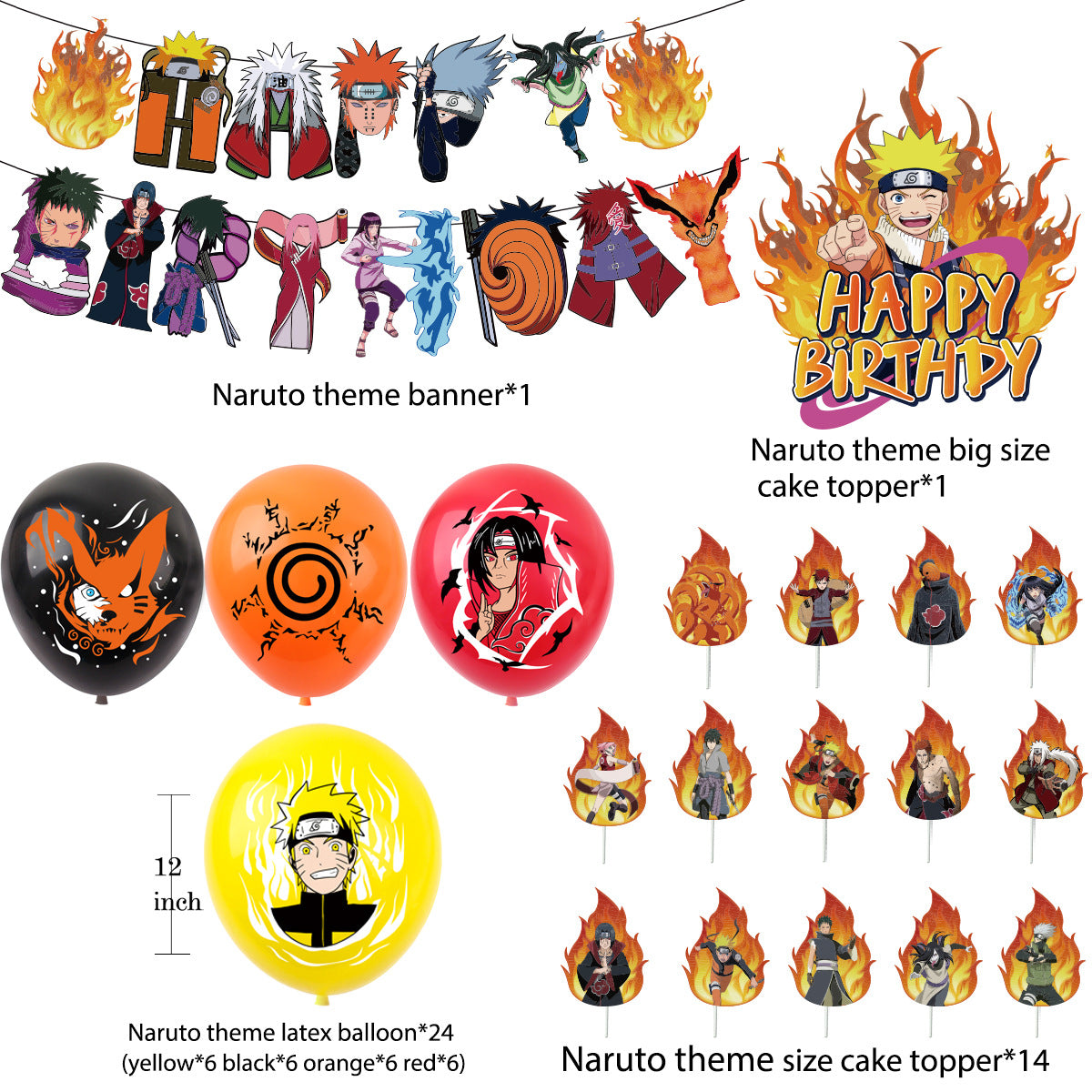 Naruto Birthday party set.