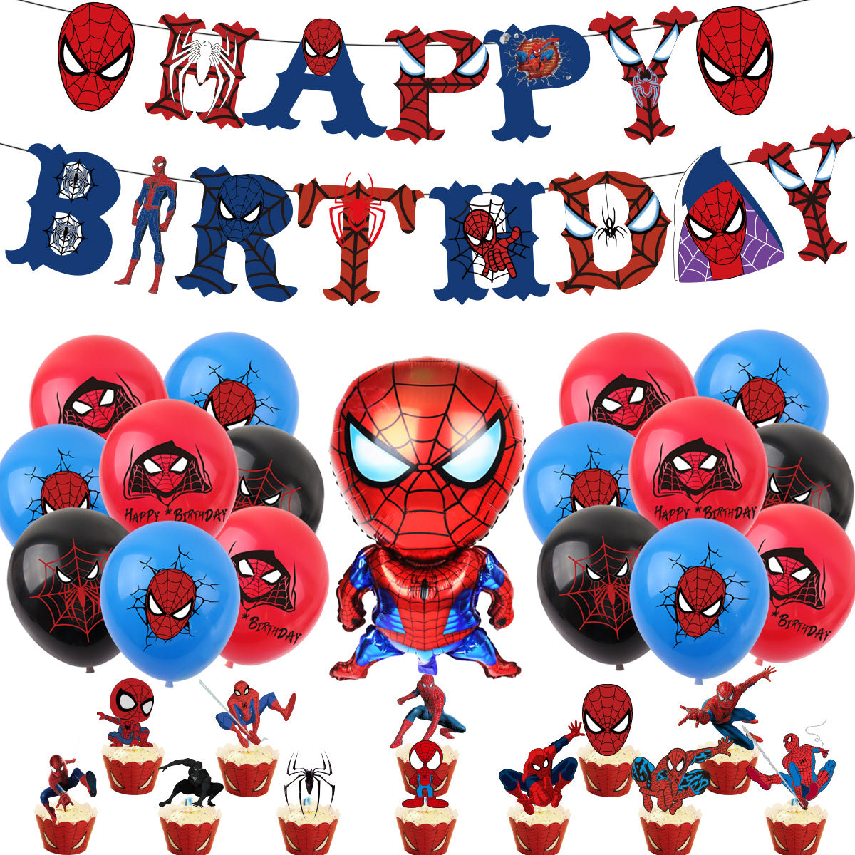 Spiderman Birthday party set.