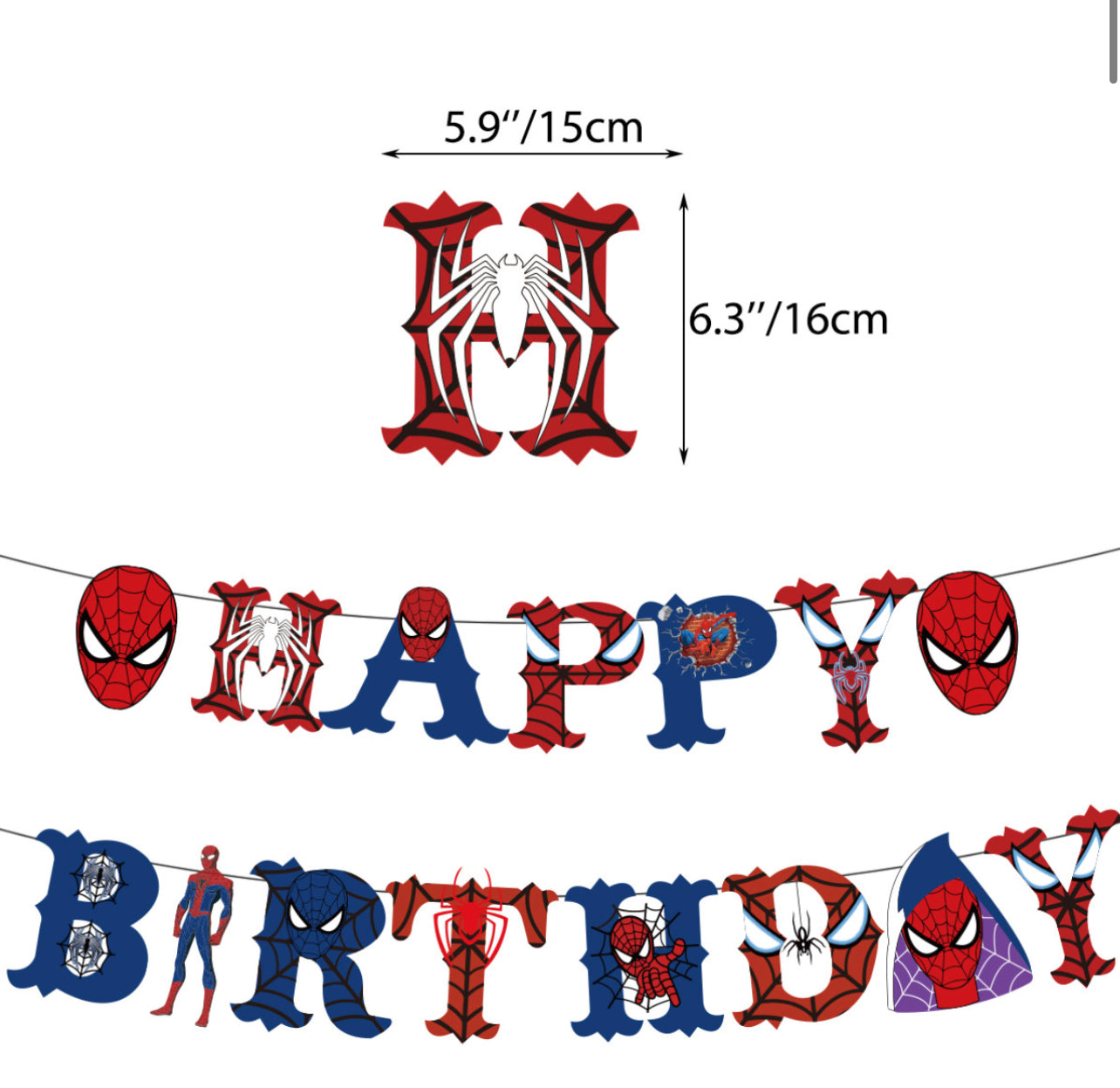 Spiderman Birthday party set.
